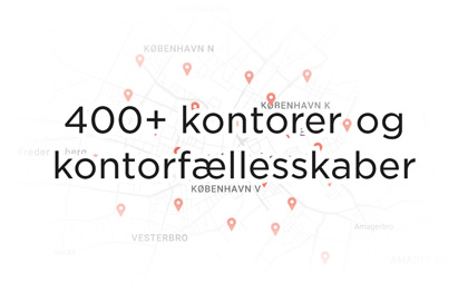 Kort over København, Nørrebro, Østerbro, Vesterbro, Sydhavn, Islands Brygge, Christianshavn